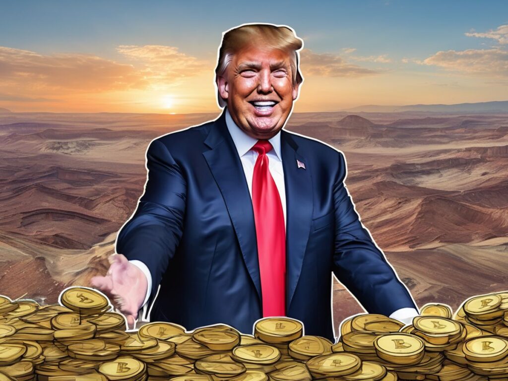 Donald Trump accepting cryptocurrency donations for presidential campaign